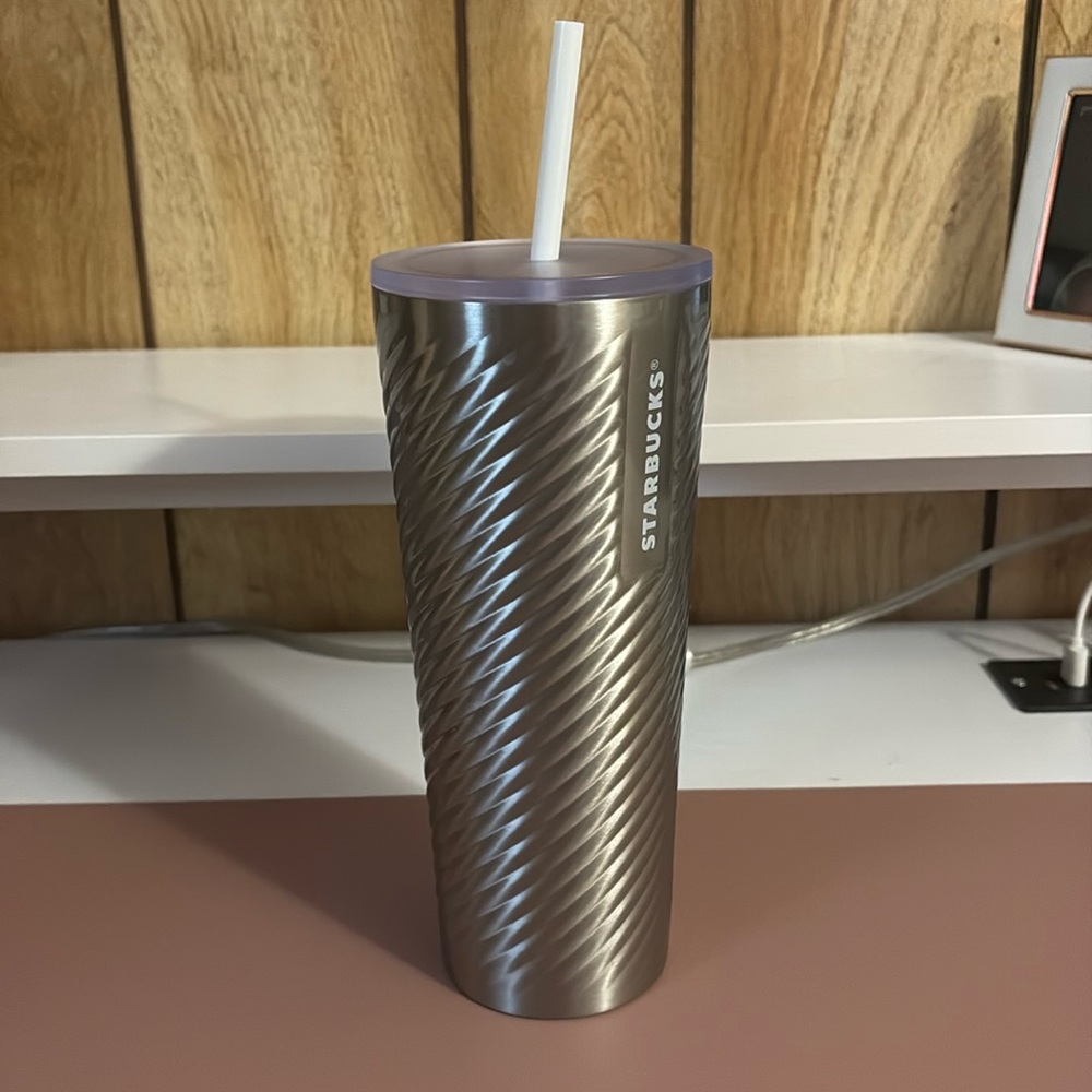 Starbucks silver cup metal